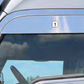 Kenworth T6880/T880  Cab Door Chop Top 8" Polished No Passenger Mirror Cutout