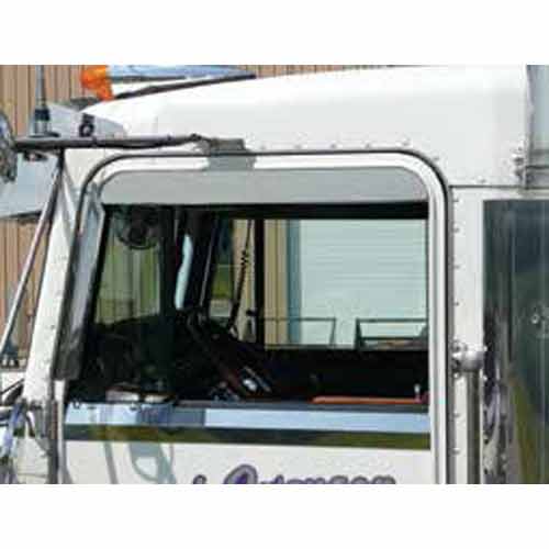 Kenworth Top of Door 3" Chop Top - Non-Daylight Door Polished FIN