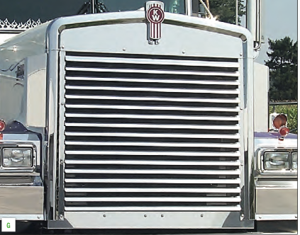 Kenworth W900 . 17 Louver-Style Bars Grill