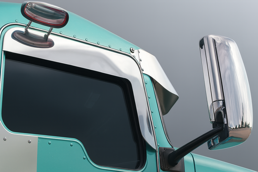 Kenworth W900/T800/T600/T660 8" Munster Chop Top w/Deflector