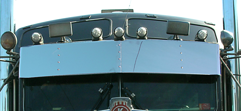 Kenworth W900/T800/T600/T660 High-Mid 13" Drop Visor (Flat Windshield)