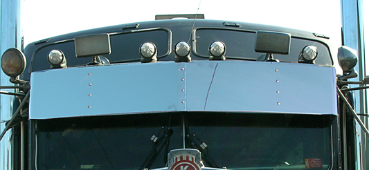 Kenworth W900/T800/T600/T660 High-Mid 13" Drop Visor (Flat Windshield)