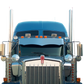 Kenworth W900/T800/T600/T660 High-Mid 13" x 15" Botelho Blind Mount Twisted Visor (Curved Windshield)