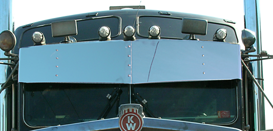 Kenworth W900/T800/T600/T660 High-Mid 13" x 15" V-Style Visor (Flat Windshield)