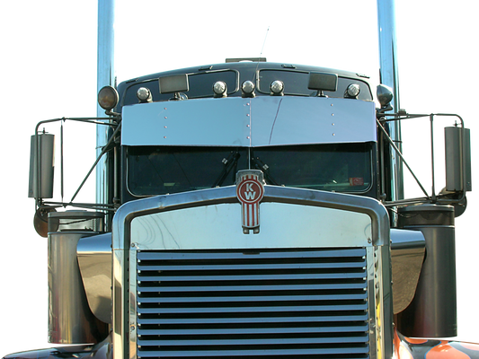 Kenworth W900/T800/T600/T660 High-Mid 13" x 15" V-Style Visor (Flat Windshield)