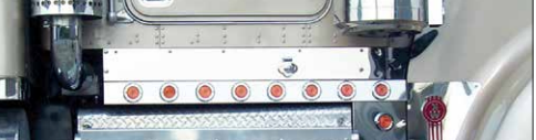 Kenworth W900L Aerocab Kick Panels w/ Step Lights