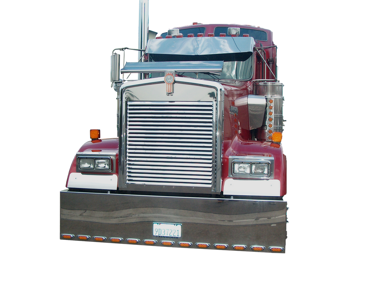 Kenworth W900L Grill  w/ 19 Louvers  (Long Hood)