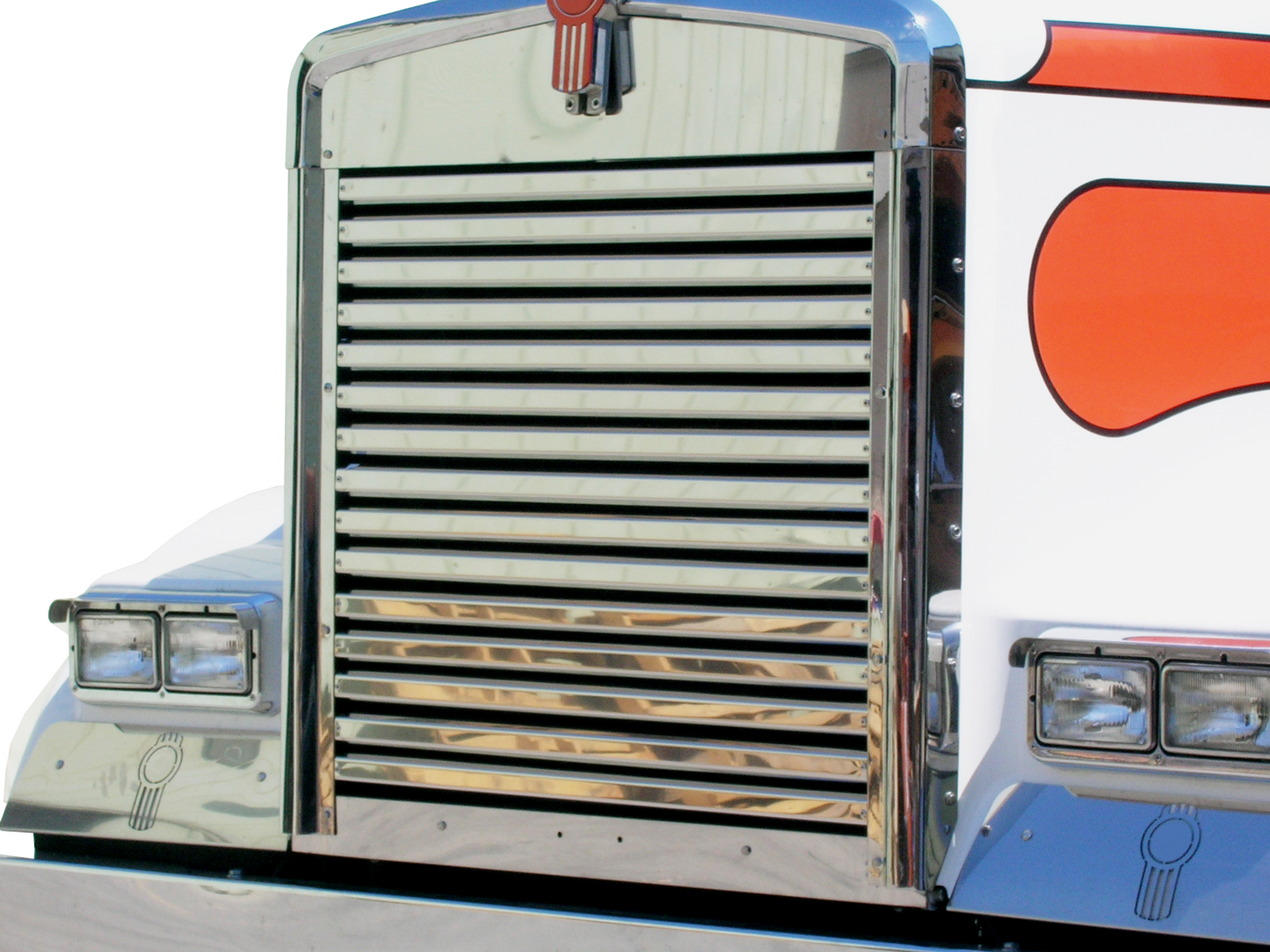 Kenworth W900L Hood Grill w/15 Horizontal Bars (35.125)