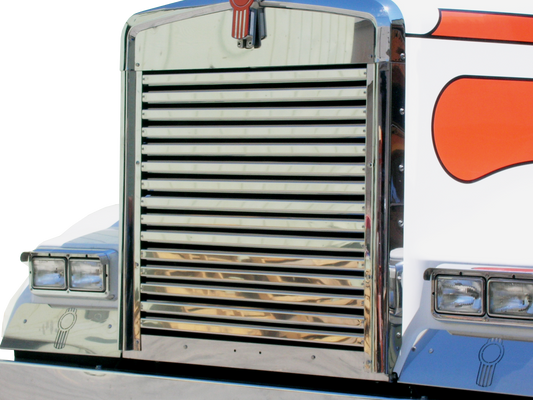 Kenworth W900L Hood Grill w/15 Horizontal Bars (35.125)