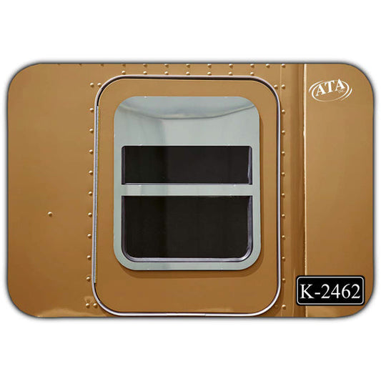 Kenworth W990/T680. Sleeper Door 2 in 1 Trim & 8" Chop Top w/Center Trim Monster (2015+) (Sold as Pair)