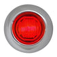 Led 3/4” Red/Red Grommet & Chrome Bezel Cover 3 Wires