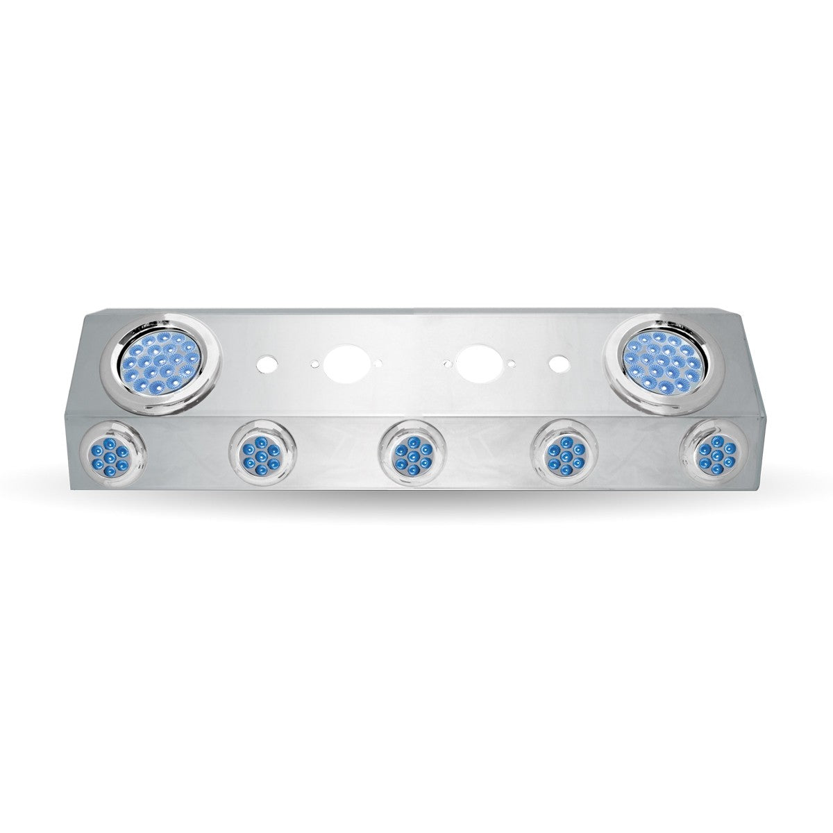 LED Air Line Box 4"-2" Dual Revolution LEDS (Blue and Red Clear Lens)
