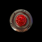 LED Cab Watermelon Light With 17 Led W/Ring And 4" Light bezel (Red/Red Lens)