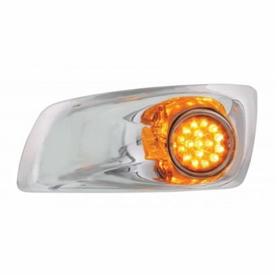 LED Kenworth T660 Dual Function Fog Light Bumper Light - Clear Style w/ Amber Lens