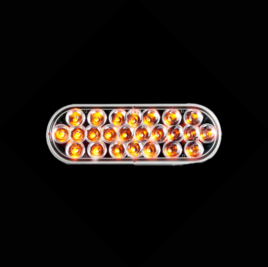 LED Oval Light Clear/Amber