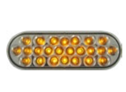 LED Oval Light Clear/Amber