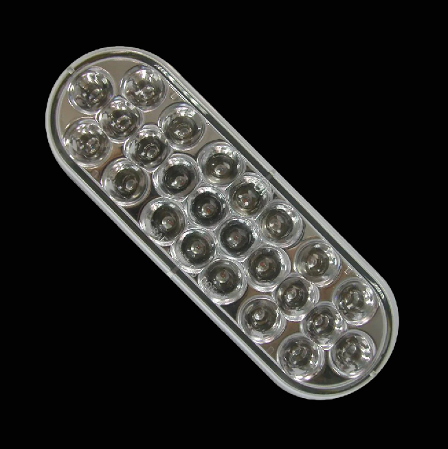 LED Oval Light Clear/Amber