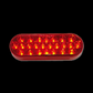 LED Oval Light Red/Red  24 Diode