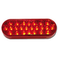 LED Oval Light Red/Red  24 Diode
