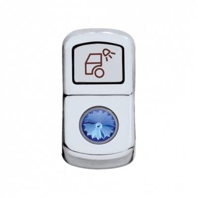 "Load Light" Rocker Switch Cover - Blue Diamond