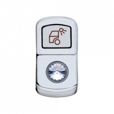 "Load Light" Rocker Switch Cover - Clear Diamond