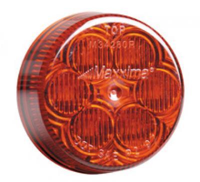 M34260R - 2" Round Red / Red Clearance Marker LED Light