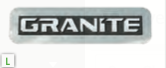 Mack 2002-2007 Granite Logo Trims Square Edges.