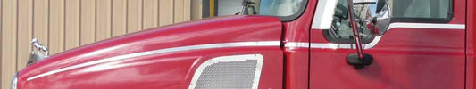 Mack Granite Side Hood Strips 4 CV 713 2002-2007. Fits Kenworth T800