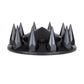 Matte Black Pointed Axle Cover Combo Kit w/ 33mm Spike Nut Covers & Nut