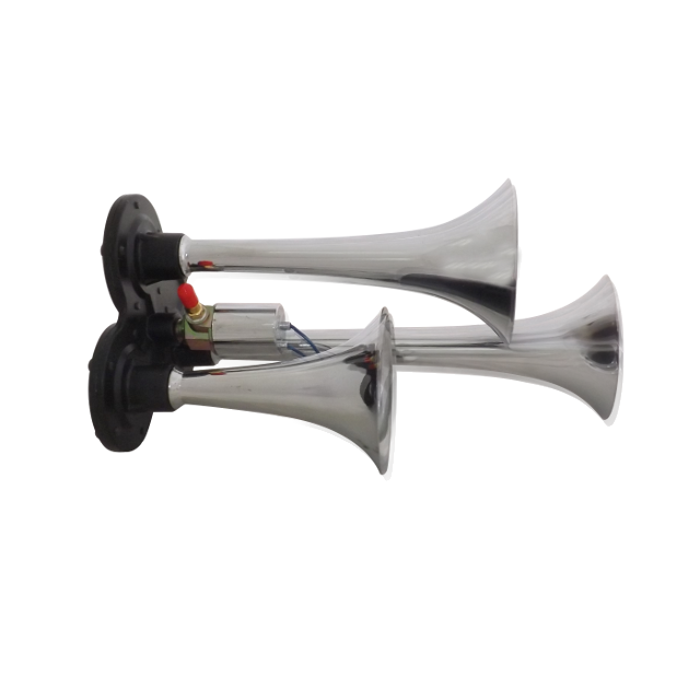 Mini Air Triple Train Horn with Selenoid Valve 12V-24V