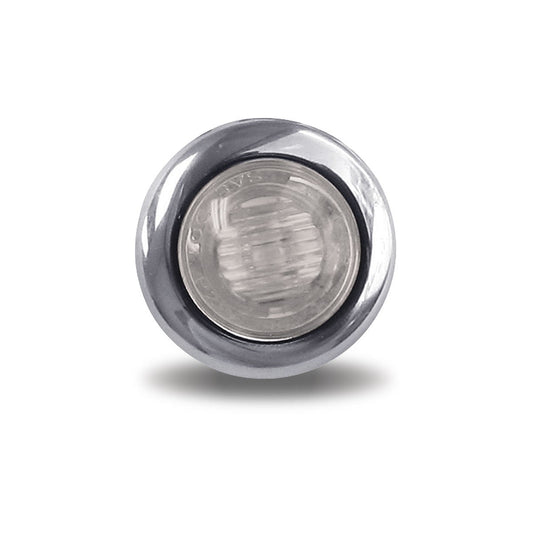 Mini Buttom Clear - Red LED - 3 Wire