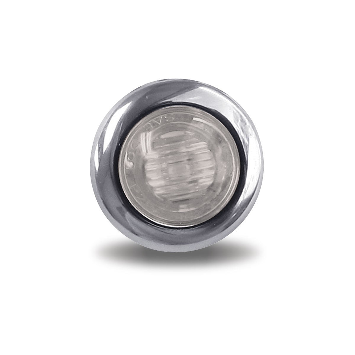 Mini Button Clear - Amber LED - 3 Wire