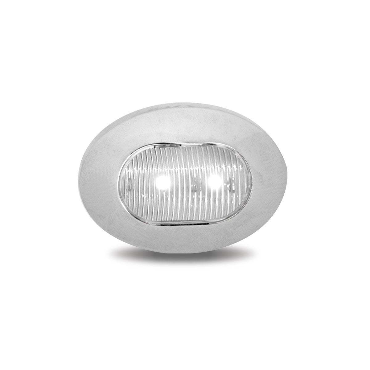 Mini Oval Button Dual Revolution Amber/White LED