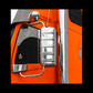 Mirror Cover Chrome Freightliner Century, Columbia, Coronado 2005+ , Fits Driver Or Passenger Side , 3/4” Light Amber/Amber Option. Each