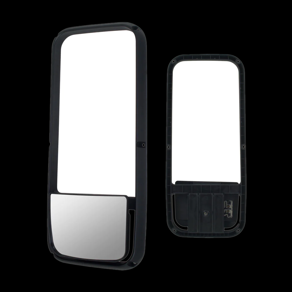 Mirror Frame With Heated Bottom Mirror fits Kenworth T600/T660/T800/T2000 and Peterbilt 387, 587