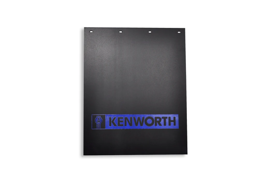 Mud Flap 24" x 30" ,3/8", Proflex, Black W/ Blue Logo fits Kenworth