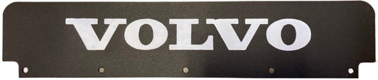 Mud Flap 24" x 5" Plastic Black Flap Kit for quarter fenders with fits Volvo logo & hardware (PAIR)