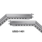 Mud Flap Hanger Chrome,Angled 45 Deg 2-1/2" Bolt Spacing Spring Loaded. - Pair