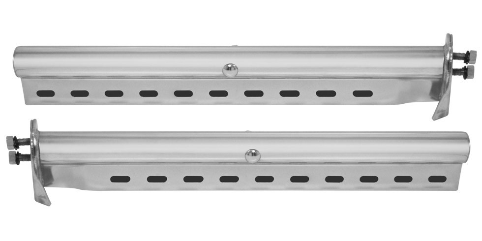 30 Straight Chrome Mud Flap Hanger (Pair) - Mudflap Accessories