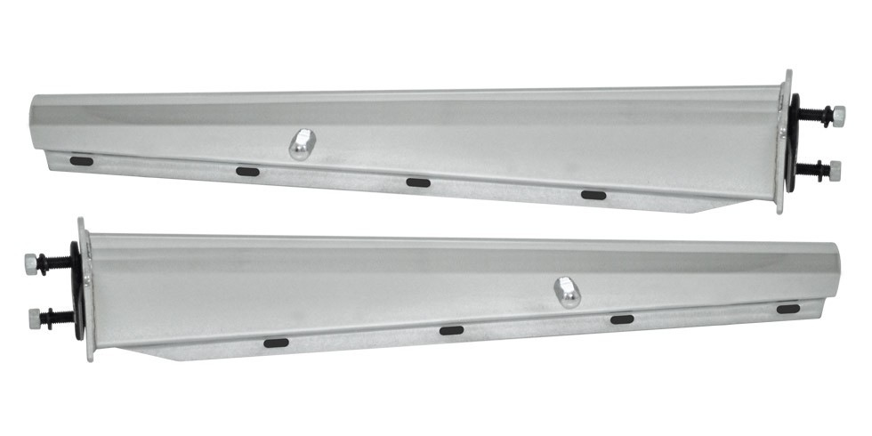 30 Straight Chrome Mud Flap Hanger (Pair) - Mudflap Accessories