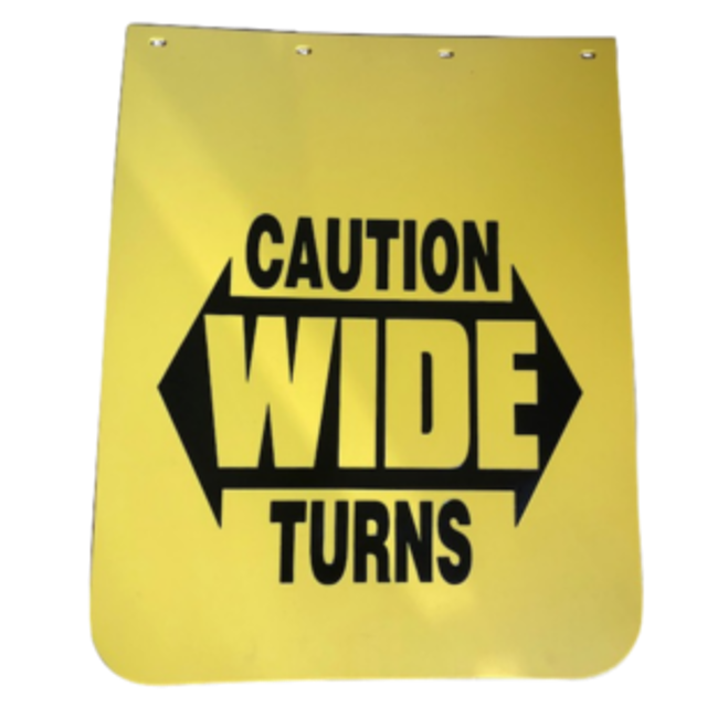 Mud Flap Poly Mud Flaps Yellow Caution 24 x 30 (354-24X30-Y-CAU) Mudflap Accessories