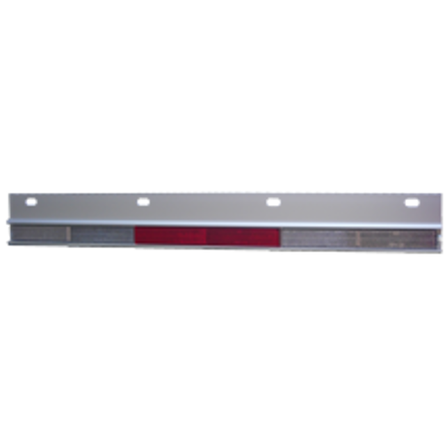 Mud Flap Reflector Top Flap Plate Straight - Aluminum (Pair) (320-530)