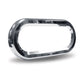 Oval Chrome Plastic Twist On Bezel