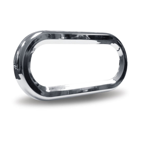 Oval Chrome Plastic Twist On Bezel