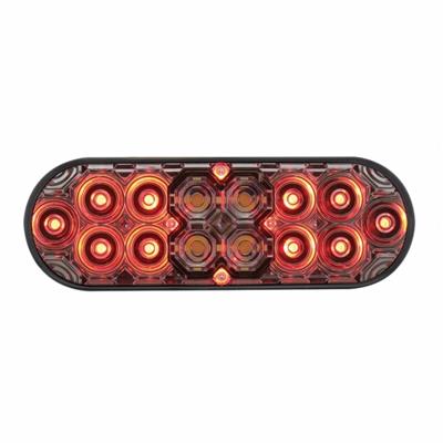 Oval Combo Light with 14 LED Stop Turn & Tail Light & 16 LED Back-Up