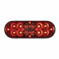 Oval Combo Light with 14 LED Stop, Turn & Tail Light & 16 Dual LED Back-Up Light - Red LED/Red Lens to White