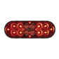 6 Oval Combo Light w/ 14 LED Stop Turn & Tail & 16 LED Back-Up-Red LED/Red Lens Lighting & Accessories