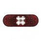 6 Oval Combo Light w/ 14 LED Stop Turn & Tail & 16 LED Back-Up-Red LED/Red Lens Lighting & Accessories