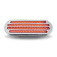 Oval Flatline Clear Red LED