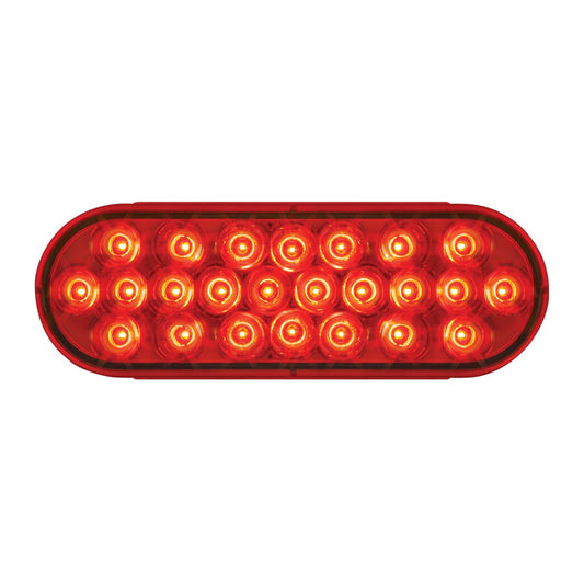 Oval Pearl LED Light Red/Red